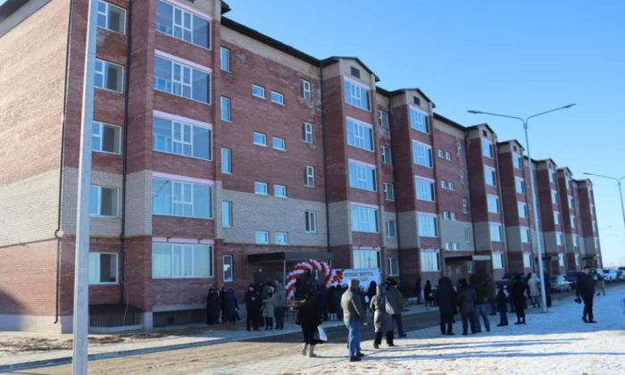 Индер ауданында 80 пәтерлік тұрғын үй табысталды