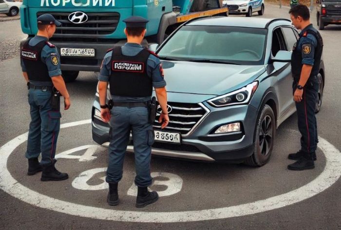 Атырауда 28 айыппұлы төленбеген көлік ұсталды