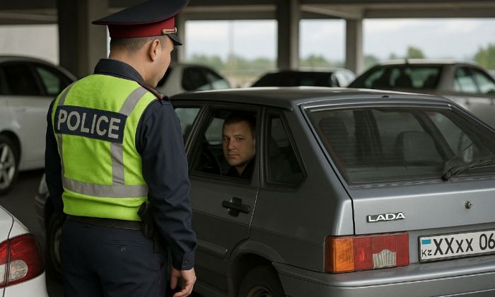 Атырауда мемлекеттік тіркеу белгілерін ауыстырған жүргізуші қамауға алынды