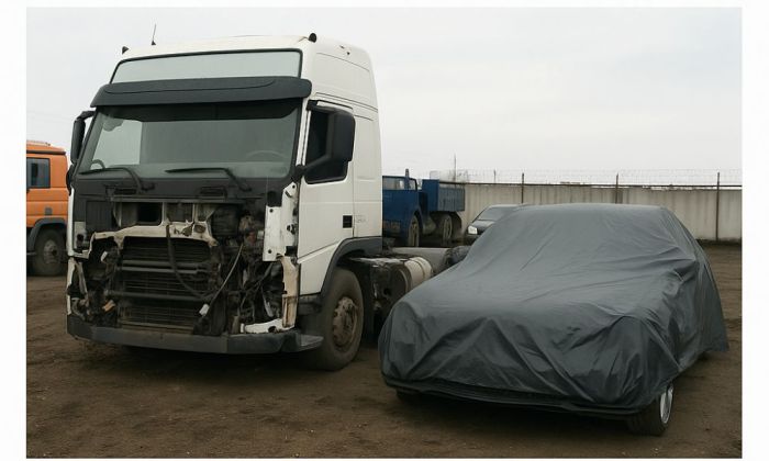 Алматы облысында тәркіленуге жататын Volvo жүк көлігі тоналып, Mercedes көлігі "жасырылды"