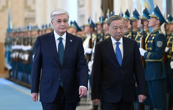 ​"Ақорда" резиденциясында Вьетнам Коммунистік партиясы Орталық комитетінің Бас хатшысы​н қарсы алу рәсімі өтті​