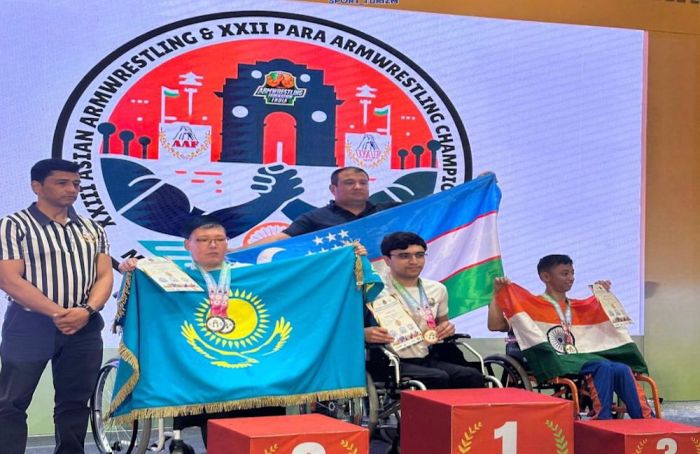 Атыраулық параспортшылар пара-армрестлинг бойынша Азия чемпионатында​ 13 алқа жеңіп алды