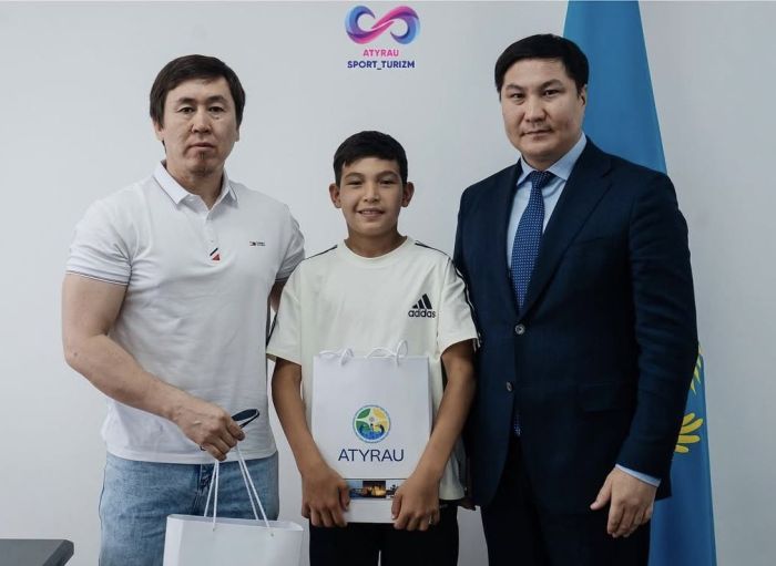 Өнер мен спортты қатар ұштастырған атыраулық 14 жасар дзюдошы ресми түрде марапатталды