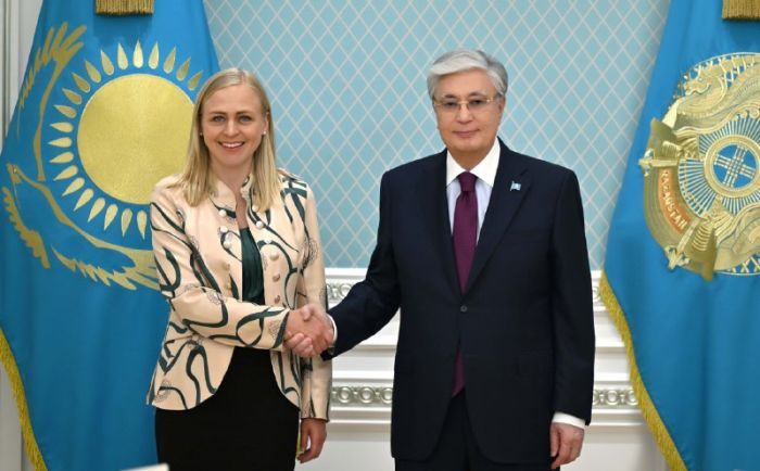 Мемлекет басшысы ЕҚЫҰ-ның іс басындағы төрағасы Элина Валтоненді қабылдады