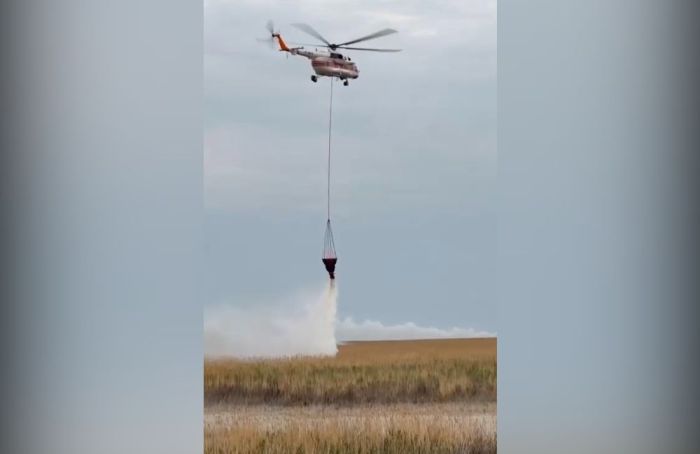 20 гектар аумақта ​қамысты сөндіру жұмыстары жалғасуда