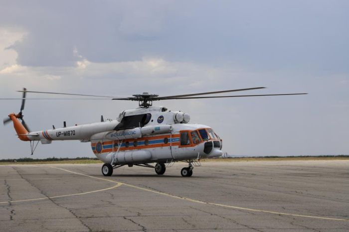 Ұлытау облысына Ми-8АМТ көп мақсатты тікұшағы берілді