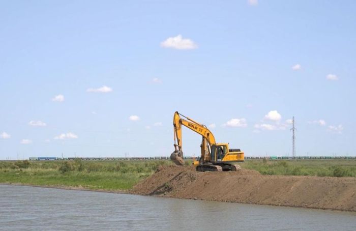 Соколок каналындағы бөгет құрылысы 70%-ға аяқталды