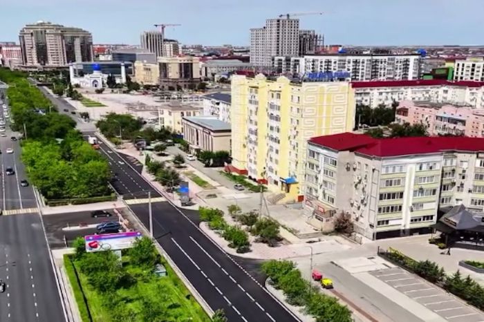 Атырауда Cәтбаев даңғылындағы жаңартылған жол ашылды