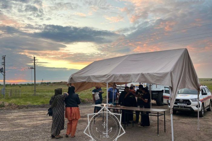 Қазақстан ТЖМ құтқарушылары мен әскерилері шекарада жүргізушілерге көмек көрсетіп жатыр