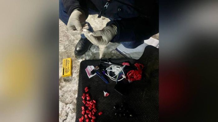 Көкшетауда көлік полицейлері есірткі курьерін ұстады