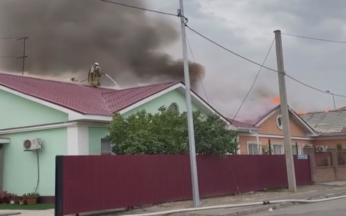 Сарықамыста өрт сөндірілді