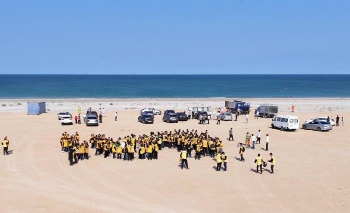 Ақтауда Каспий жағалауын тазарту бойынша жаппай сенбілік өтті