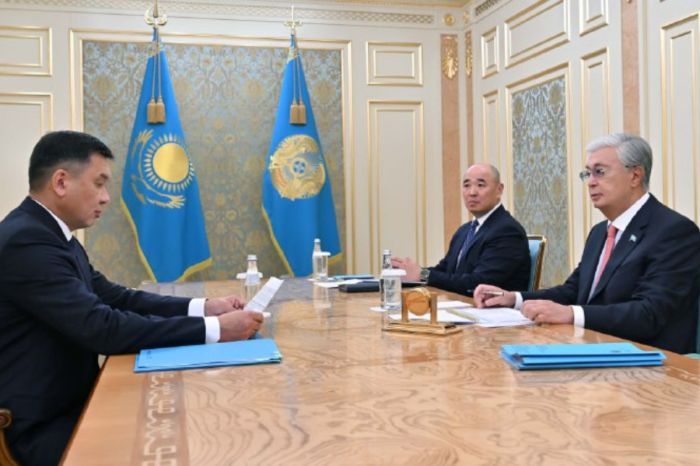 Президент «Қазақстан темір жолы» ҰК» АҚ басқарма төрағасы Талғат Алдыбергеновті қабылдады