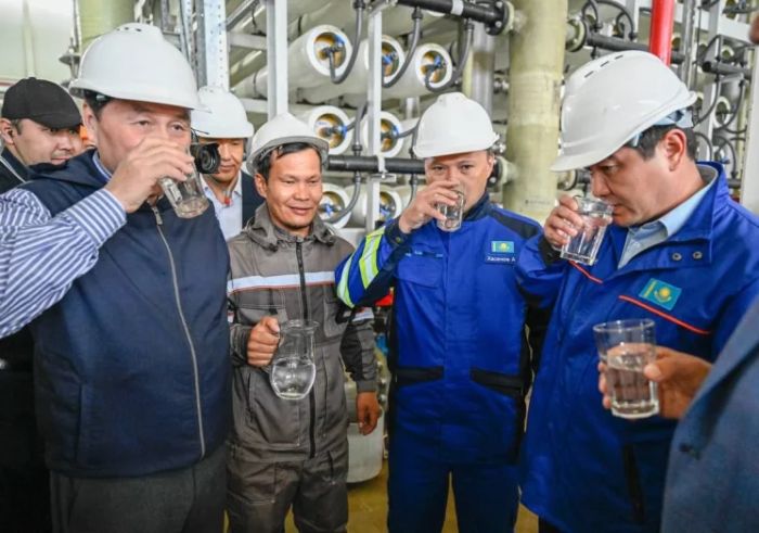 ​Маңғыстауда Кендірлі зауытынан тұщытылған судың бірінші желісі іске қосылды