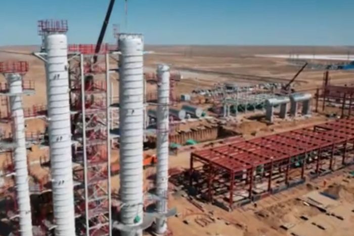 ​Қашағандағы ГӨЗ құрылысына инспекция: гидросынақтан өтікізіліп, металл конструкциялары монтаждалды