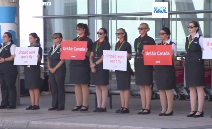 Канада үкіметі Air Canada бортсеріктерінің ереуілін тоқтатты