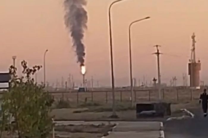 KPI зауытында газ алауға жіберілді