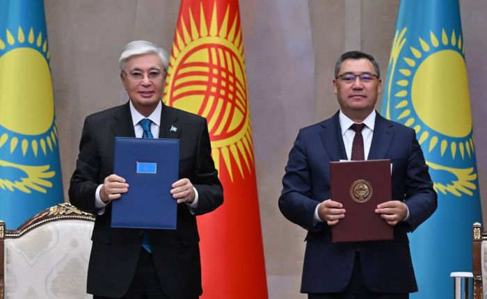 Қазақстан мен Қырғызстан басшылары бірлескен мәлімдеме қабылдады