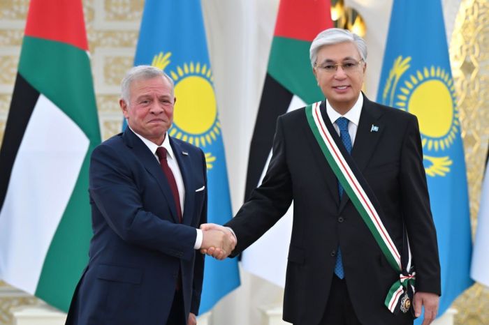 ІІ Абдалла Тоқаевты Иорданияның «Әл-Нахда» орденімен марапаттады