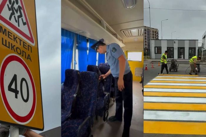 ​Атырауда мектеп автобустары тексерілді: 40 автобустың 11-і талапқа сай емес