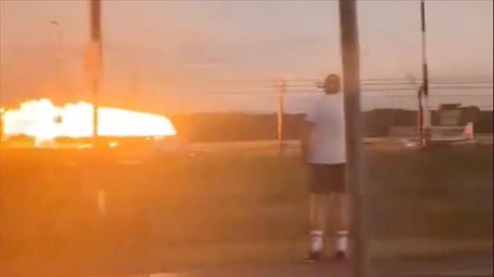 Польшада халықаралық авиашоуға дайындық кезінде F-16 ұшағы құлады