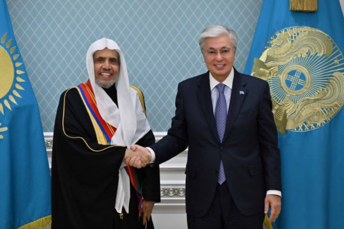 ​Президент Дүниежүзілік ислам лигасының Бас хатшысы шейх Мұхаммед бен Абдулкарим Әл-Исаны қабылдады