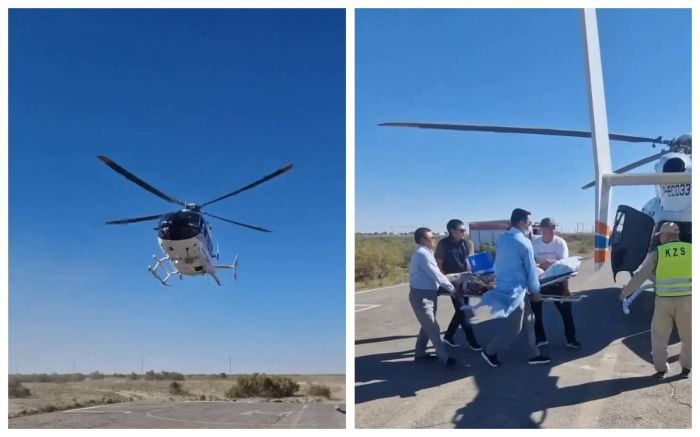 ​Құрманғазы тұрғыны санавиациямен Атырауға жеткізілді