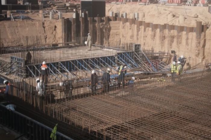 Қашағандағы ГӨЗ: 72% бетон жұмыстары орындалып, қондырғылардың 45%​ монтаждалды