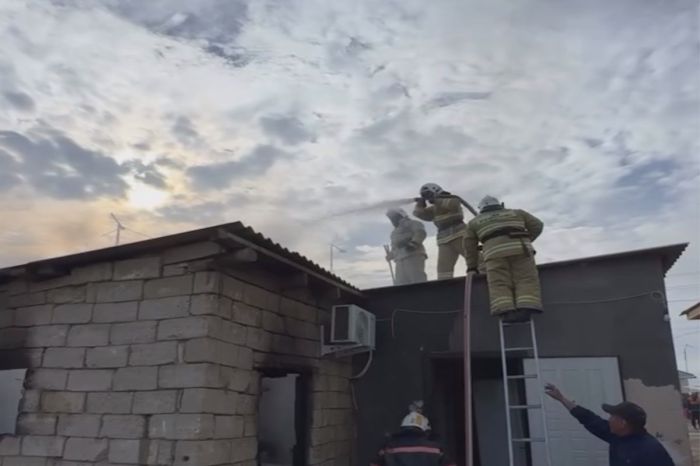 ​Тасқалада өрт шықты: Құтқарушылар жалынды дер кезінде ауыздықтады