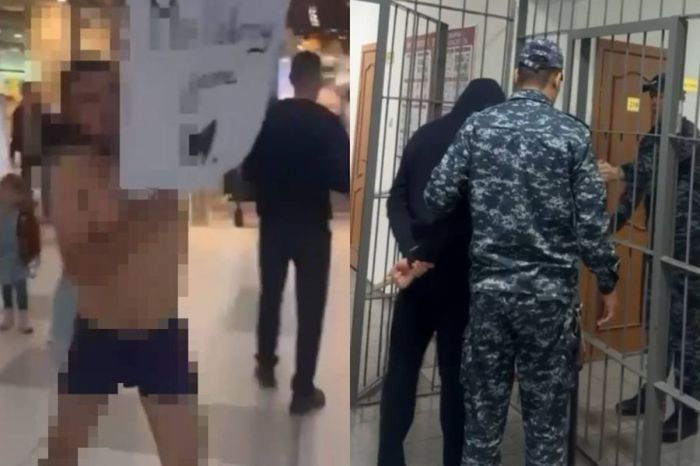 Астанада сауда орталығында қоғамдық тәртіпті бұзған ер адам ұсталды