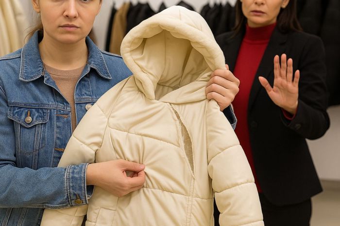 «Дұрыс кимегенсіз»: Атырау тұрғыны сапасыз күртенің ақшасын қайтарып алды