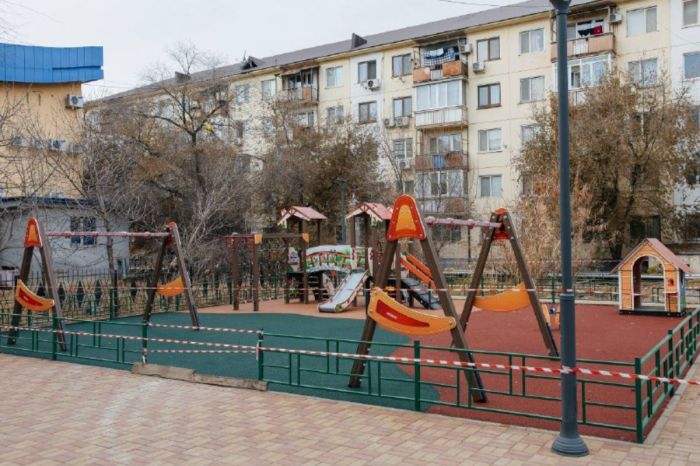 Балаларға қуаныш: жаңа​ 40 ойын және спорттық алаңдар ашылады