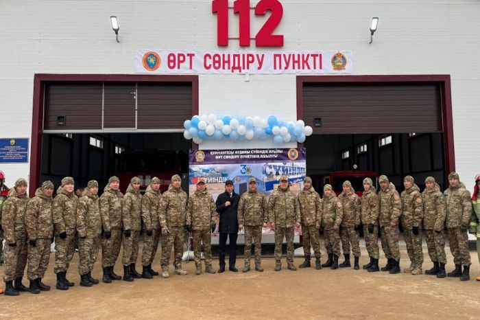 Атырау облысының шалғай ауылында жаңа өрт сөндіру пункті іске қосылды