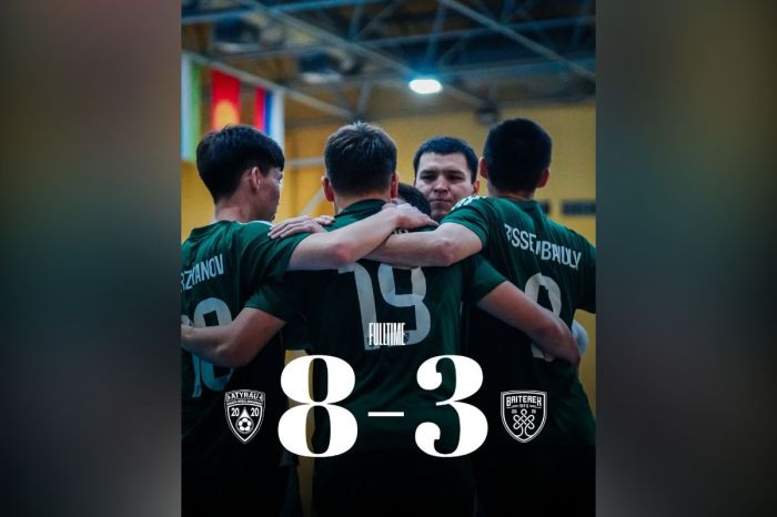 «Атырау» «Бәйтеректі» ұтып, футзалдан Қазақстан чемпионатында үшінші орынға шықты​