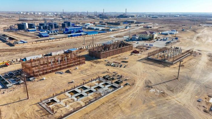 ​​Жаңаөзенде жаңа газ өңдеу зауытының құрылысы жалғасуда