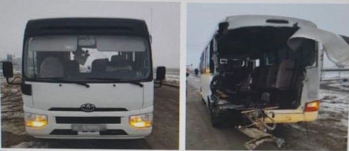 Атырауда автобус пен арнайы техника соқтығысып, бір адам қаза тапты