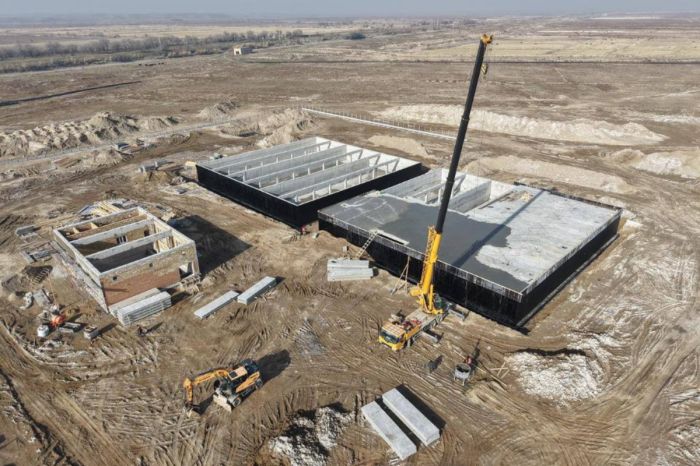 Түркістан облысында Шардара топтық су құбырының құрылысы 70%-ға аяқталды