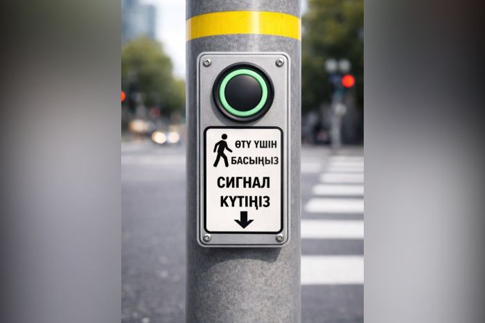 Атырауда жаяу жүргіншілерге арналған батырмалы бағдаршамдар іске қосылмақ