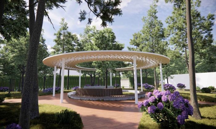 ​Атырауда орталықта салынып жатқан саябақтың ашылуы көктемге шегерілді