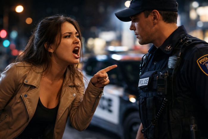 ​Атырауда полиция қызметкеріне былапыт сөз айтқан әйелге айыппұл салынды