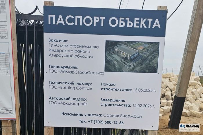 Индер ауданында 1 млрд 445 млн теңгелік спорт кешені мерзімінде тапсырылмады