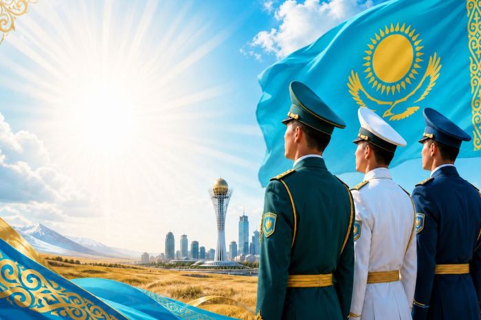 ​Мемлекет басшысы Отан қорғаушыларды құттықтады
