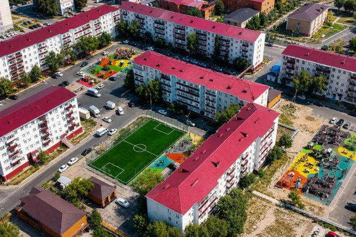 Атырауда балаларға арналған жаңа ойын алаңдары ашылды