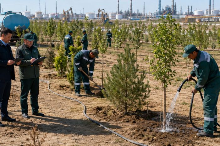 Қураған талдар: Прокуратура Атырау облысындағы көгалдандыру мәселесін талдады