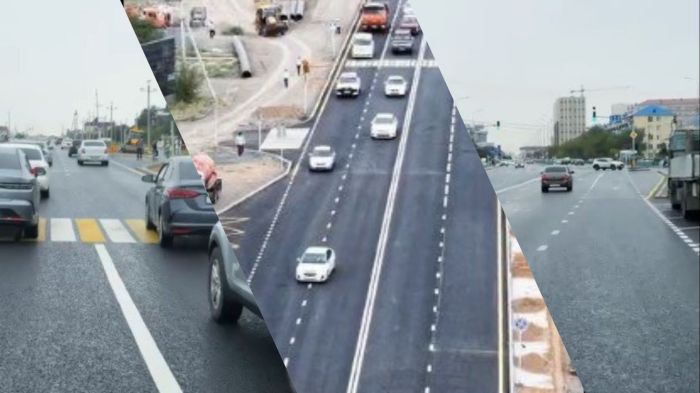 ​Атырауда «Көктем» базары маңындағы жолдың 530 метрлік бөлігі ашылды