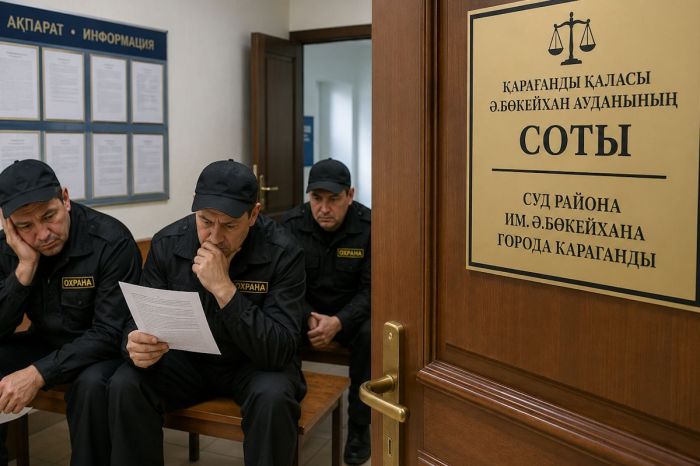 Қарағандыда күзетшілер жұмыс берушіден 3 млн теңгеден астам ақша өндіріп алды