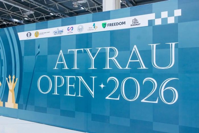 ​Атырауда жүлде қоры 100 мың доллар болатын «Atyrau Open 2026» халықаралық шахмат турнирі басталды