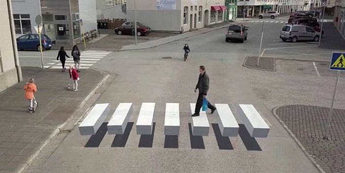 В Атырау появились пешеходные дорожки в формате 3D — новости на сайте Ак  Жайык