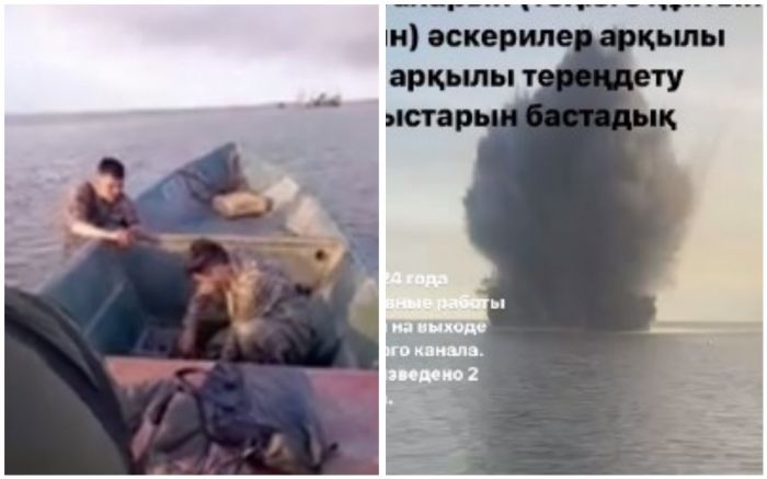 Два взрыва в устье реки Урал: увеличили скорость выхода воды