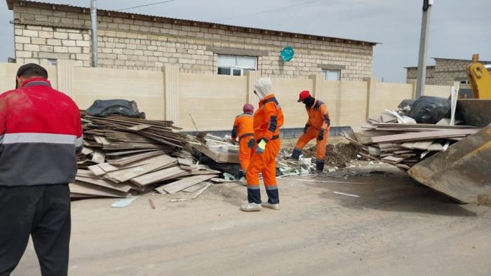 4 689 тонн мусора вывезено из Кульсары после наводнения